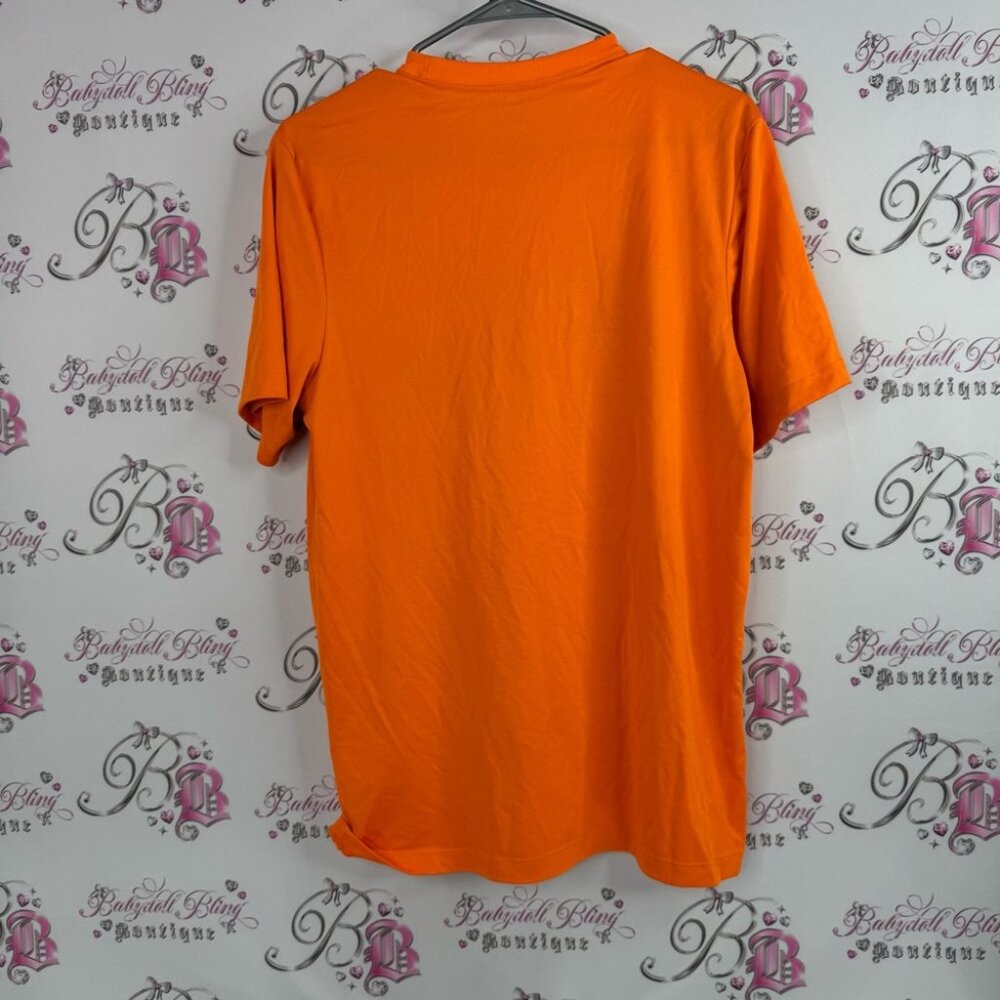 Nike tshirt dri-fit the Nike tee since 1972 Orange Graphic Short Sleeve Tee - Picture 3 of 7
